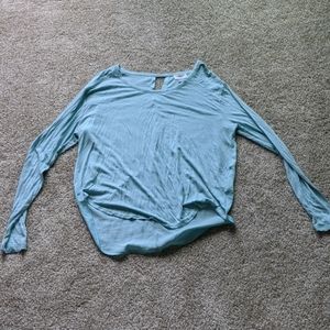 Long sleeve blue shirt
